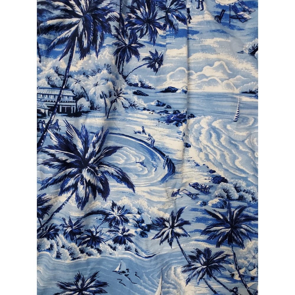 Polo Ralph Lauren Shirt Mens Large Classic Tropical Palm Tree Hawaiian Sailing L - Picture 6 of 10